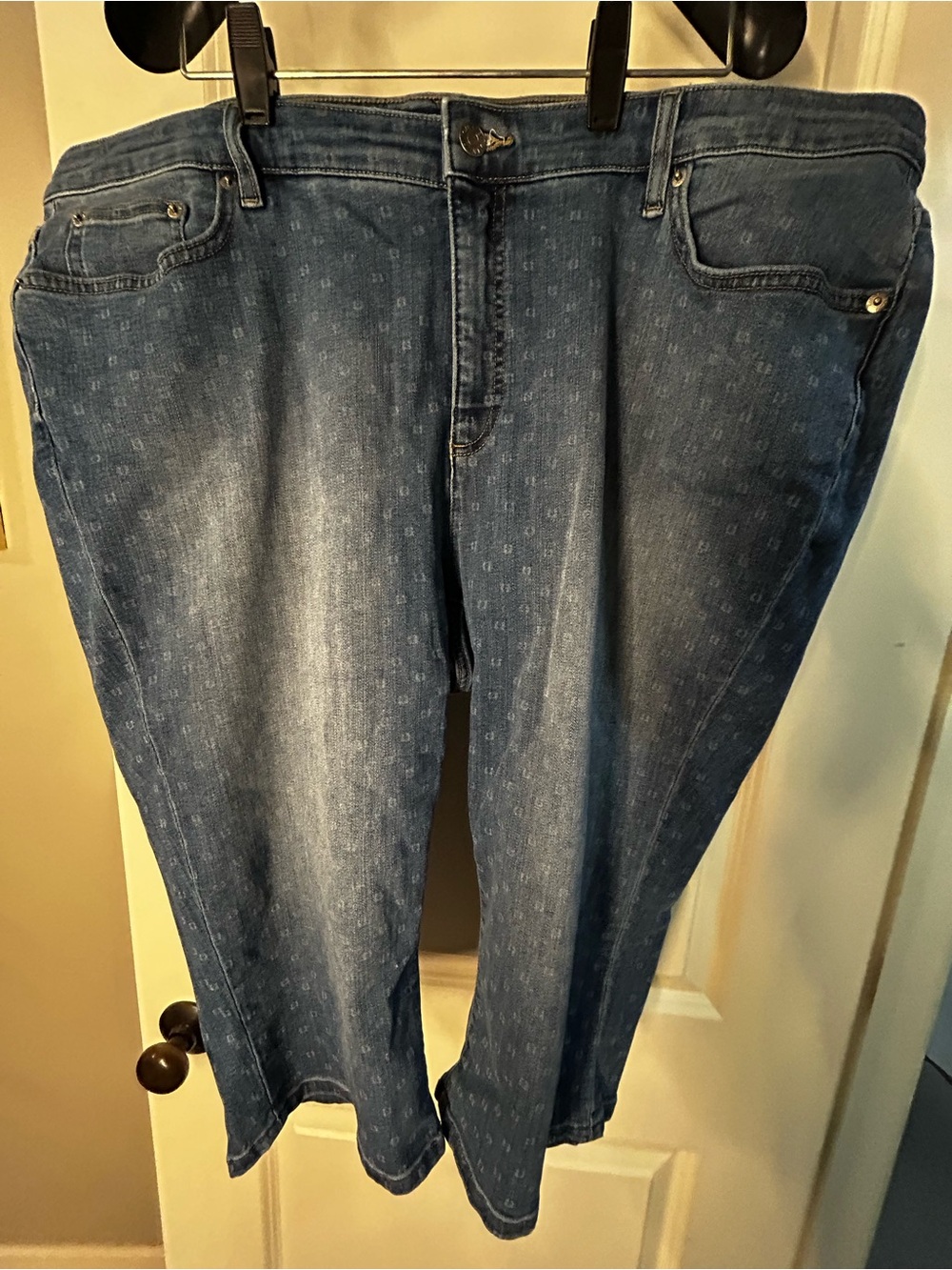 Women's Chaps Denim Stretch Capri Pant 20W